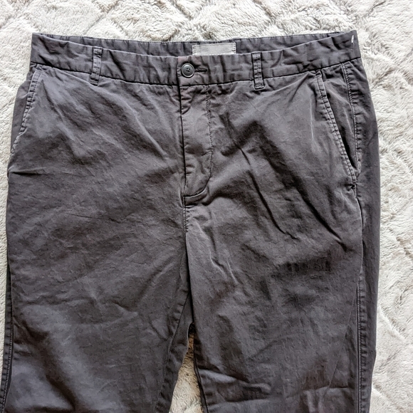 Everlane Gray Trousers Men’s 35x32 Cuffed Pants - Picture 3 of 5